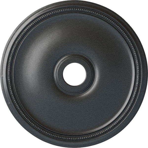 Ekena Millwork Theia Ceiling Medallion (Fits Canopies up to 6 3/4"), Hnd-Painted Pewter, 24"OD x 3 5/8"ID x 1 3/4"P CM24THPES - main